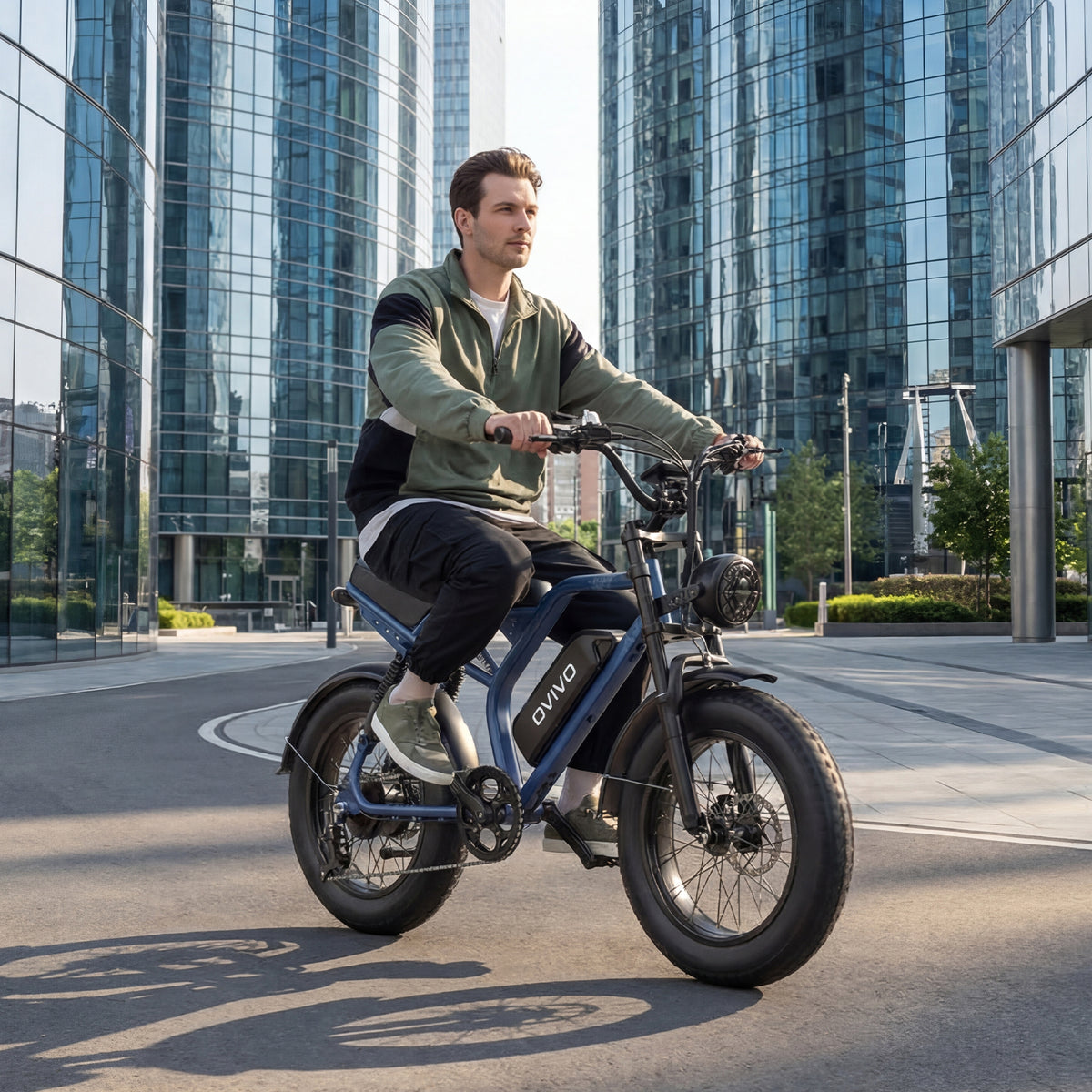 OVIVO GO LITE Bici Elettrica Fat 48V 20Ah Autonomia 120 km