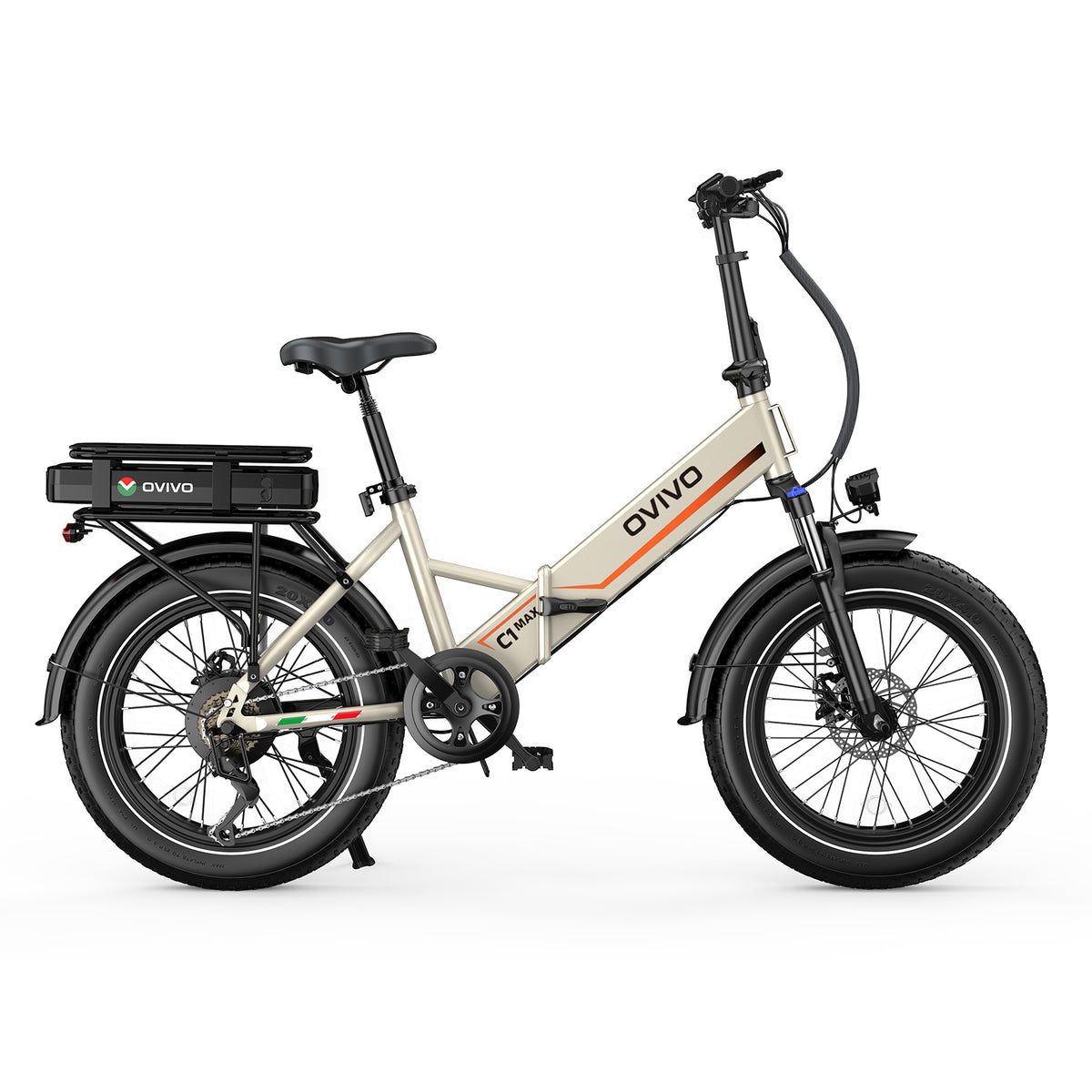 OVIVO C1 MAX Bici Elettrica Doppia Batteria 48V 23.4Ah 140 km