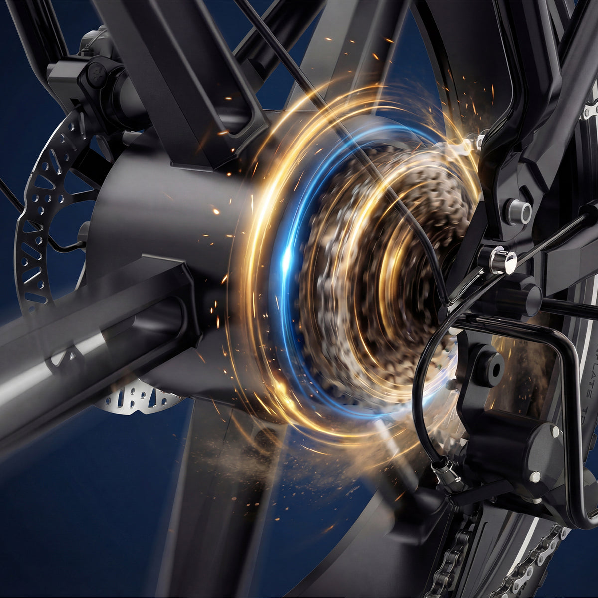 OVIVO HYPER GO Bici Elettrica Pieghevole Fat Bike Doppia Batteria