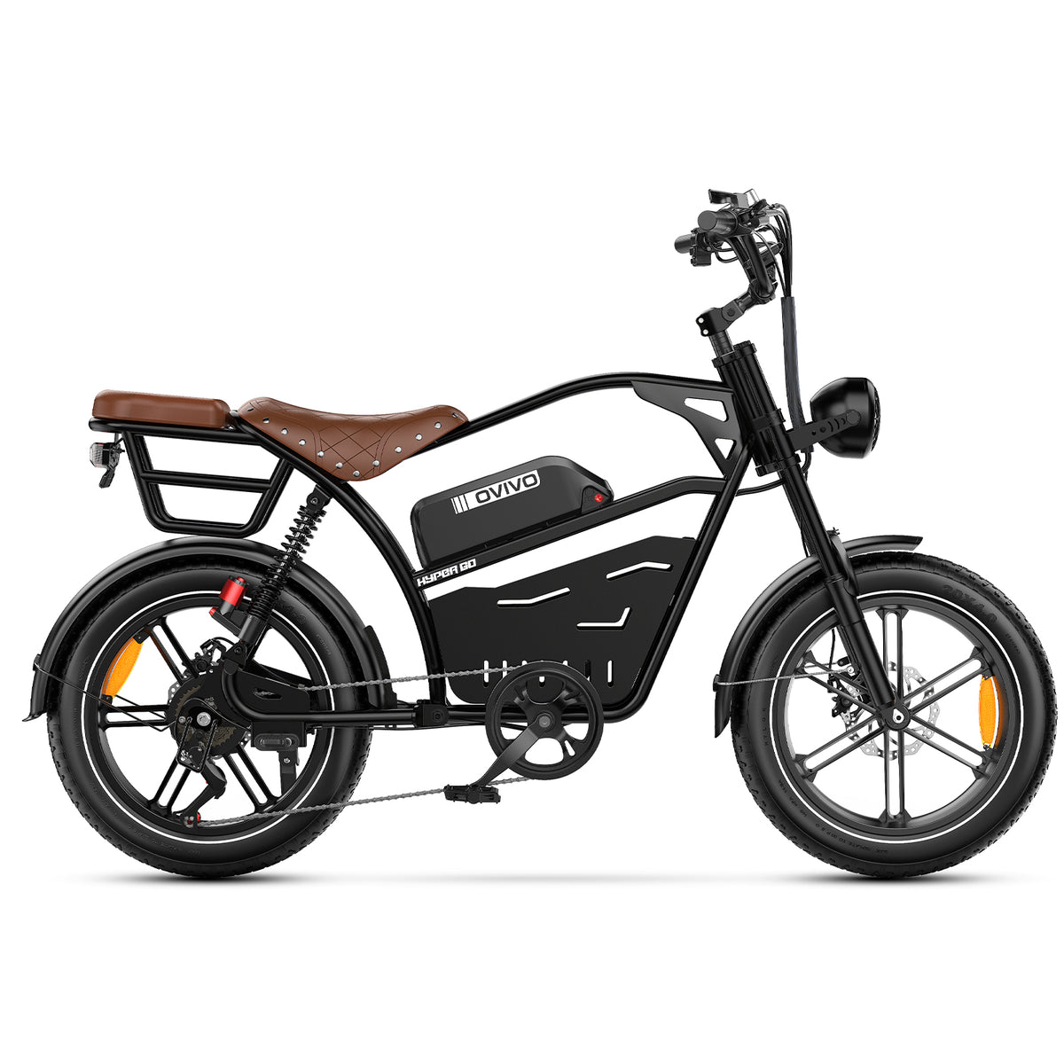OVIVO HYPER GO Bici Elettrica Pieghevole Fat Bike Doppia Batteria
