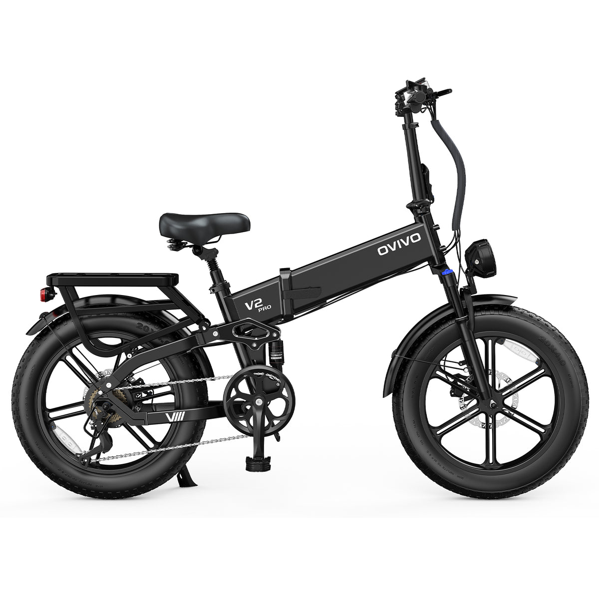 OVIVO V2 PRO 2.0 Bici Elettrica Pieghevole 250W, 130KM di Libertà