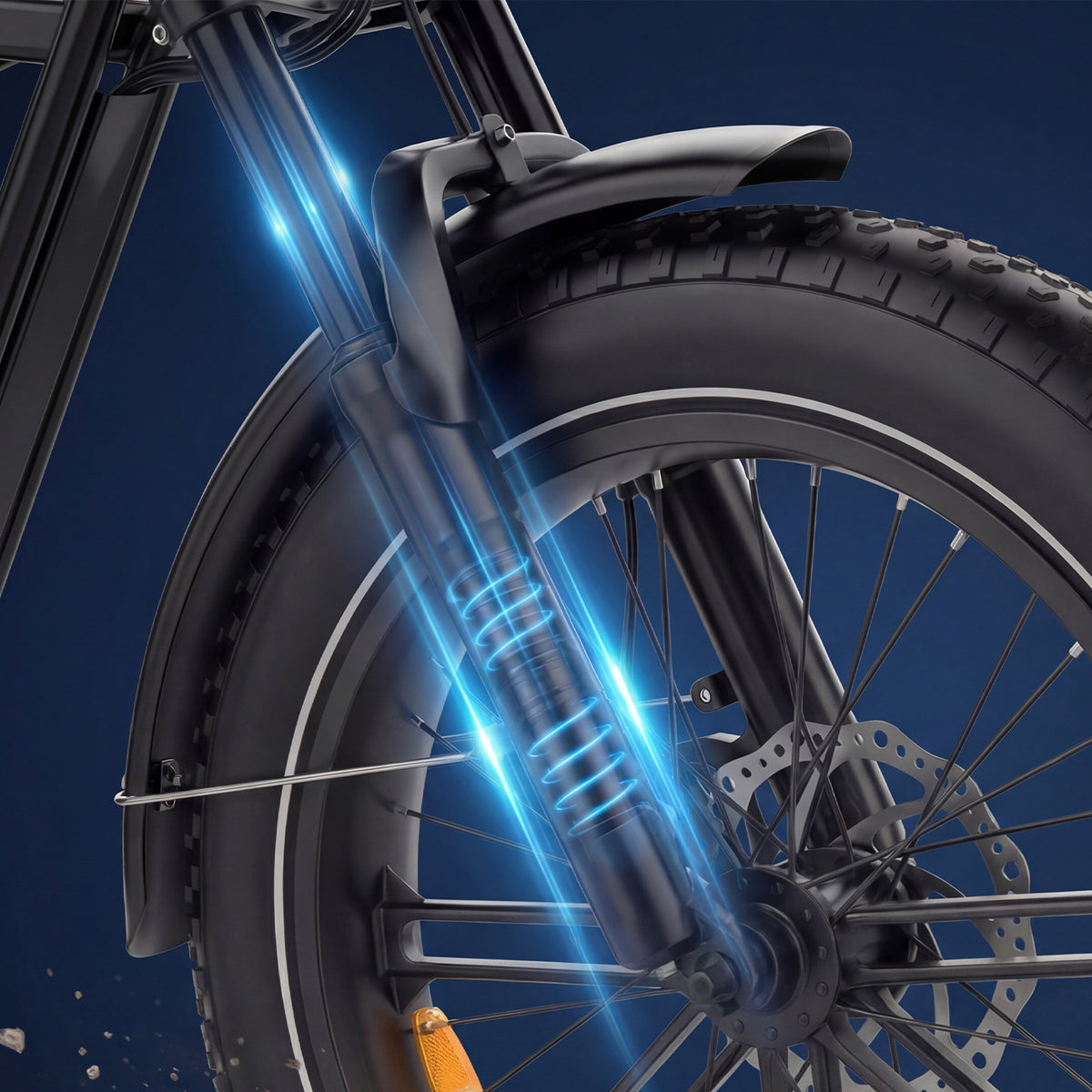 OVIVO HYPER GO Bici Elettrica Pieghevole Fat Bike Doppia Batteria
