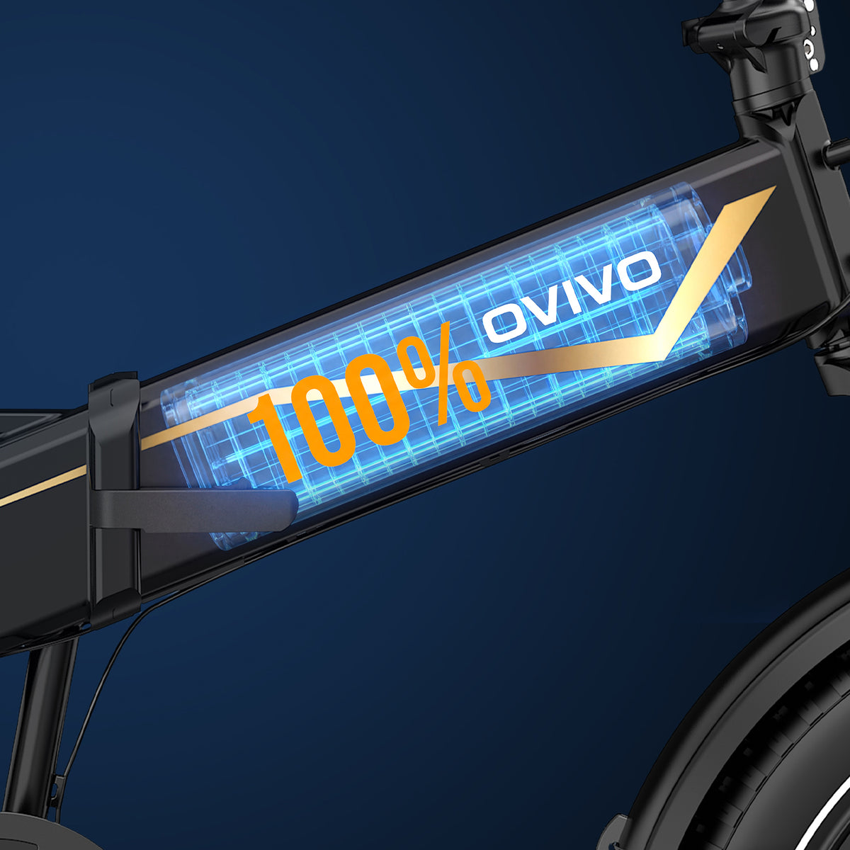 OVIVO V2 2.0 Bici Elettrica Pieghevole Fat 48V 18Ah 120 km
