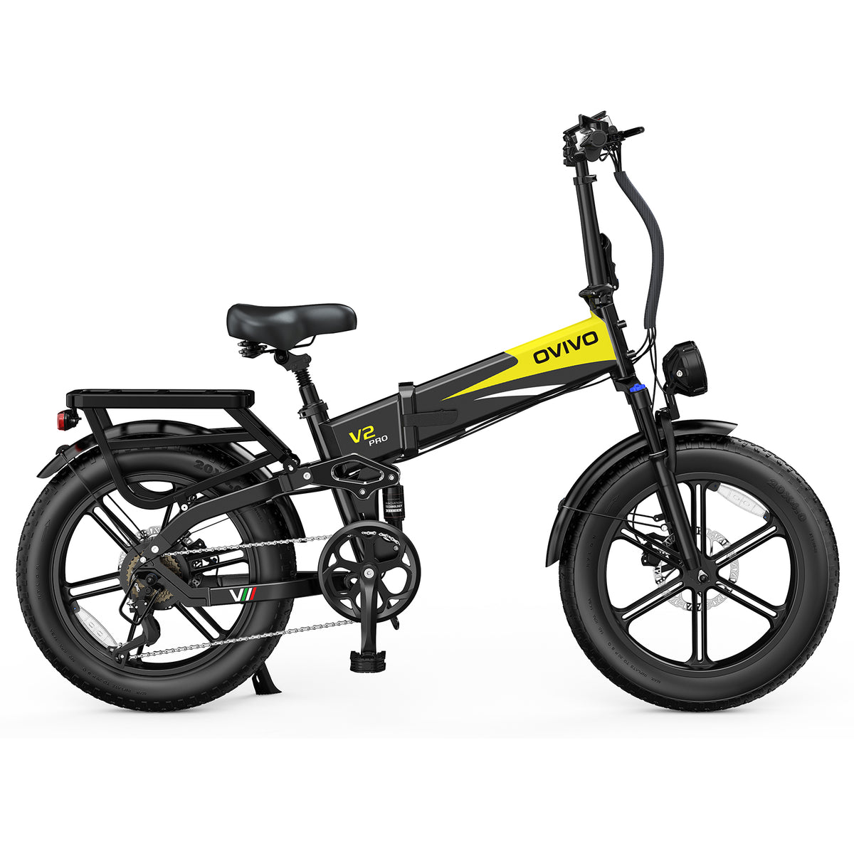 OVIVO V2 PRO 2.0 Bici Elettrica Pieghevole 250W, 130KM di Libertà
