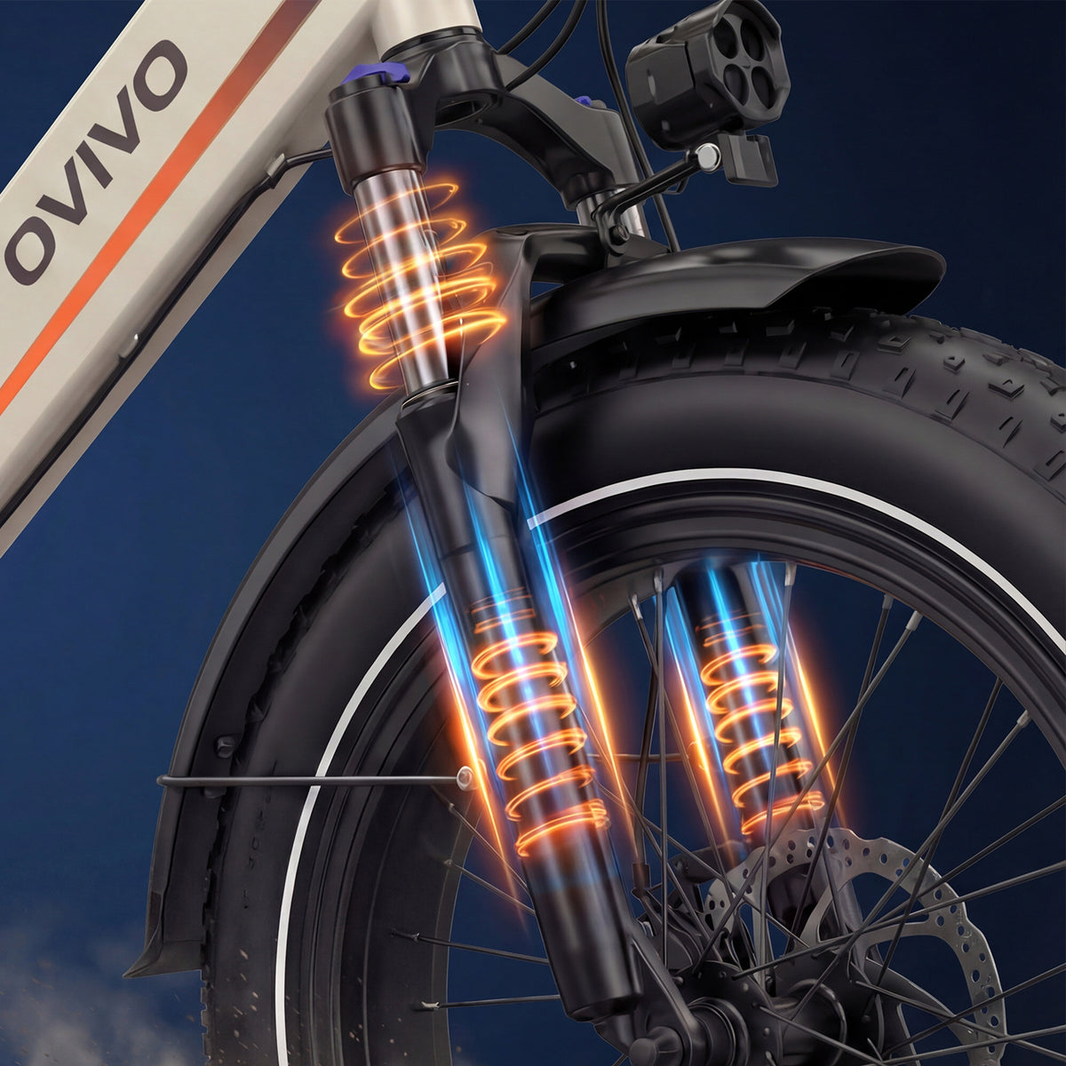 OVIVO C1 MAX Bici Elettrica Doppia Batteria 48V 23.4Ah 140 km