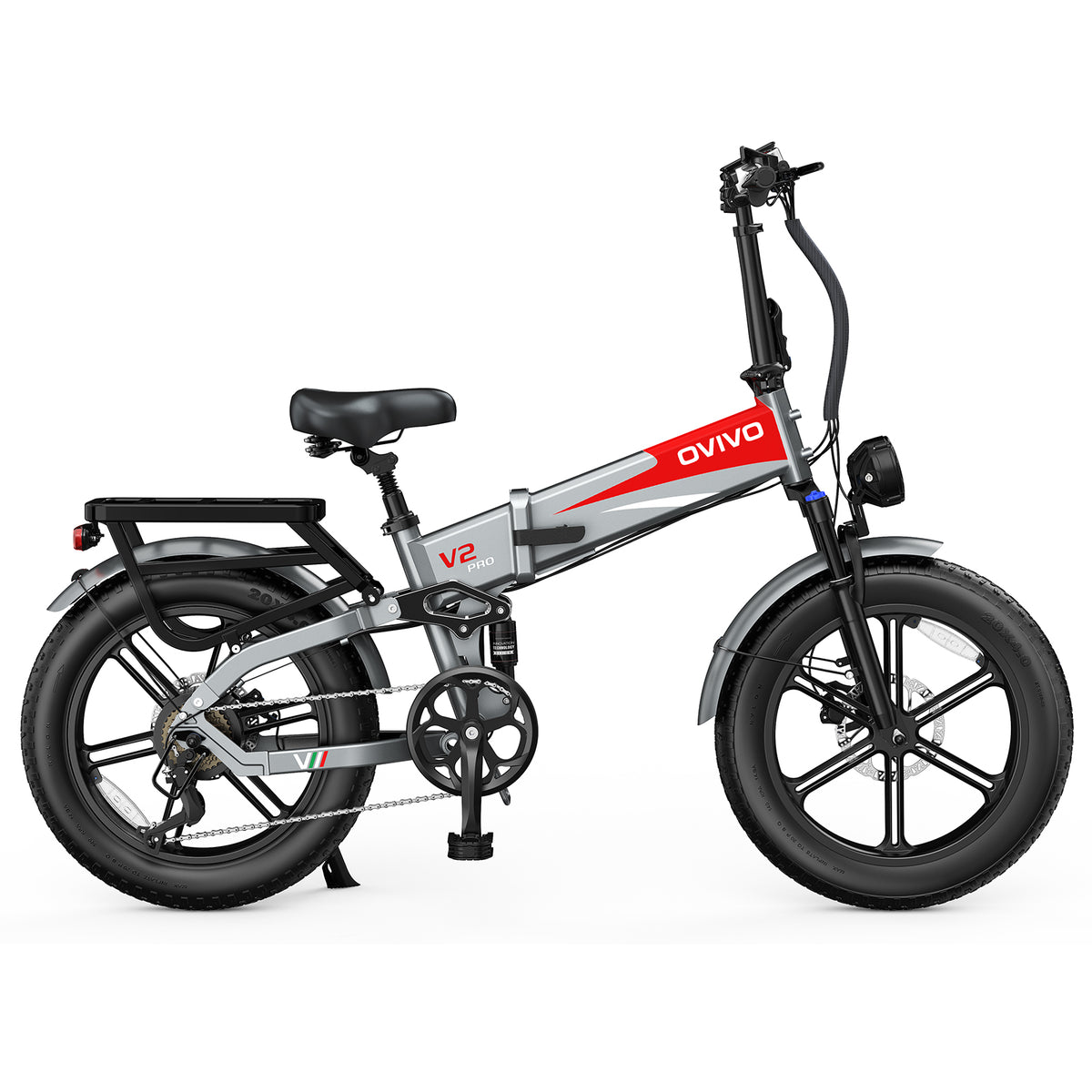 OVIVO V2 PRO 2.0 Bici Elettrica Pieghevole 250W, 130KM di Libertà