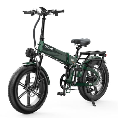 OVIVO V2 PRO 2.0 Bici Elettrica Pieghevole 250W, 130KM di Libertà