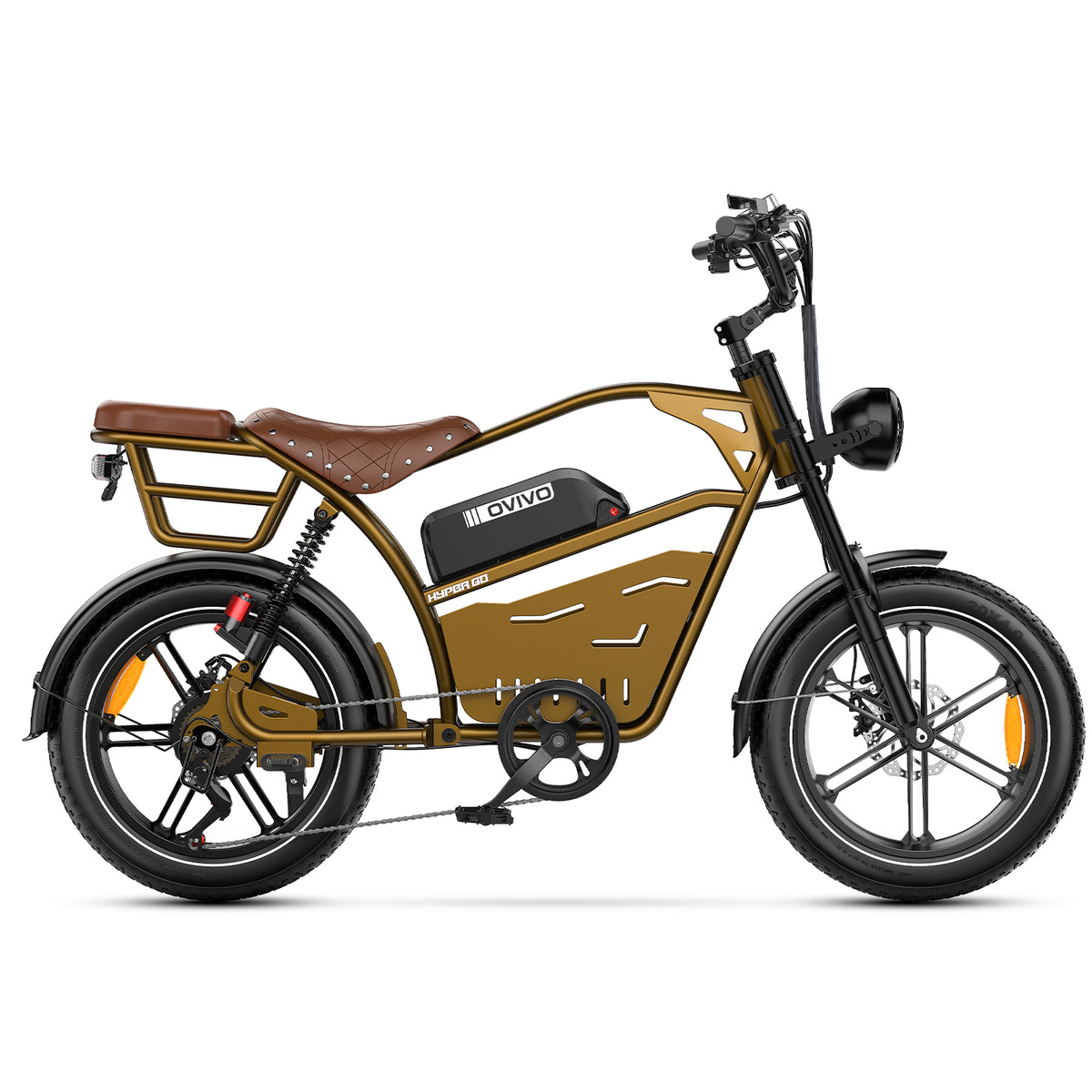 OVIVO HYPER GO Bici Elettrica Pieghevole Fat Bike Doppia Batteria