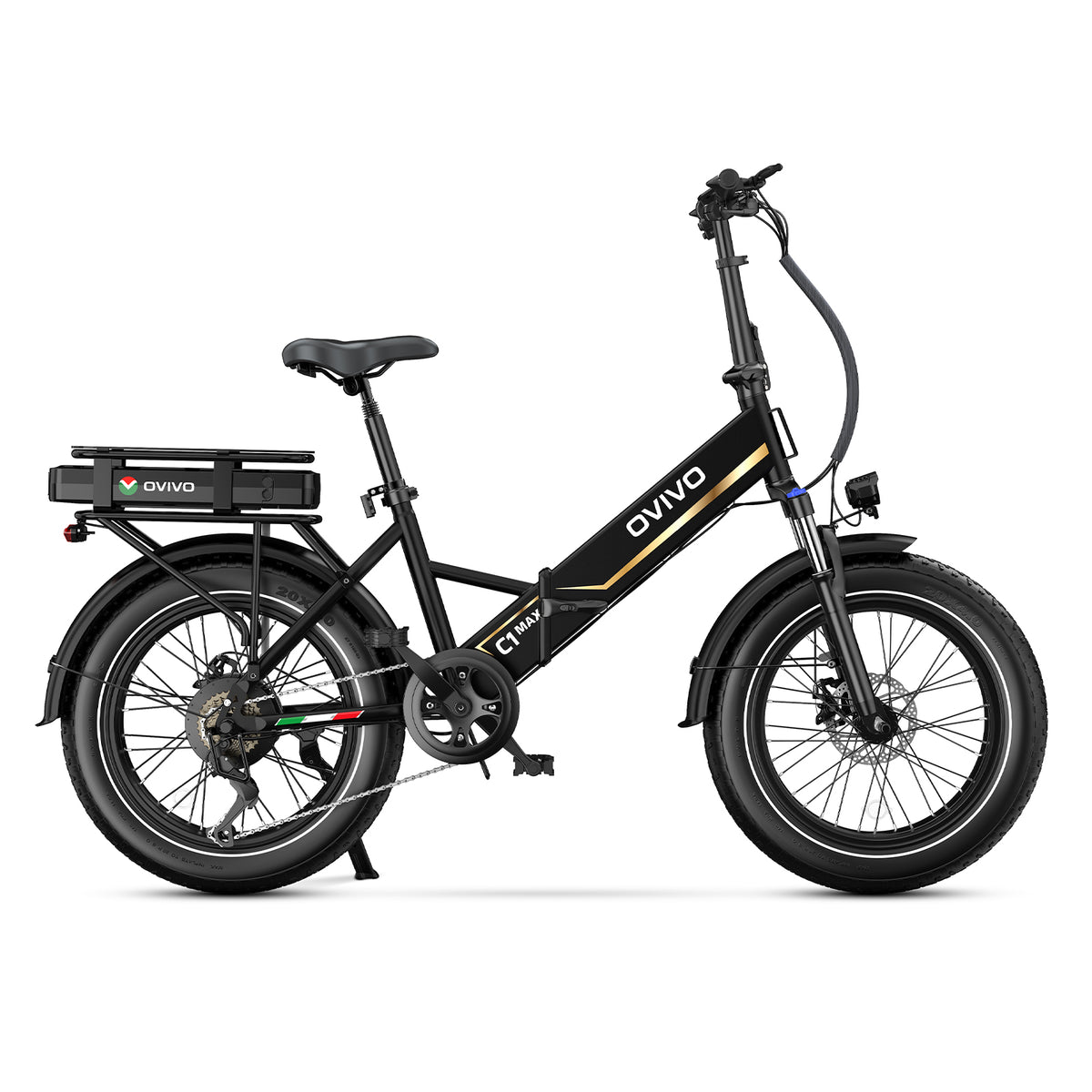 OVIVO C1 MAX Bici Elettrica Doppia Batteria 48V 23.4Ah 140 km