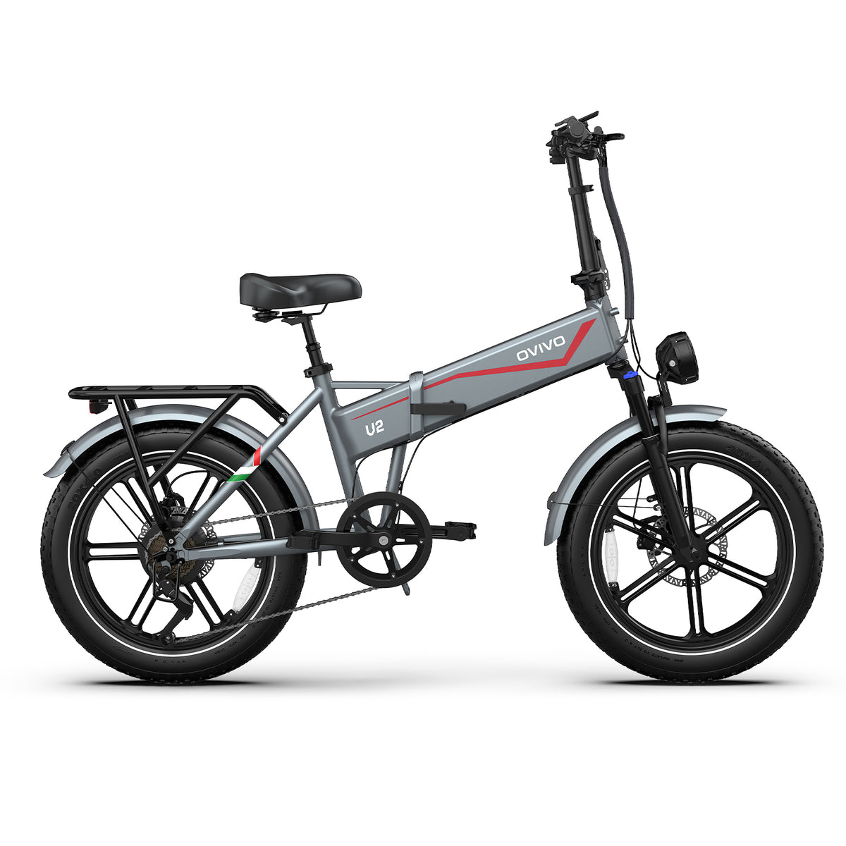 OVIVO V2 2.0 Bici Elettrica Pieghevole Fat 48V 18Ah 120 km