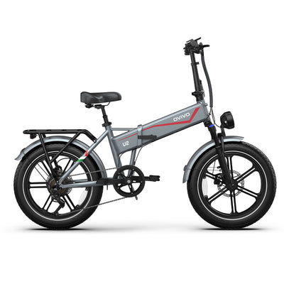 OVIVO V2 2.0 Bici Elettrica Pieghevole Fat 48V 18Ah 120 km