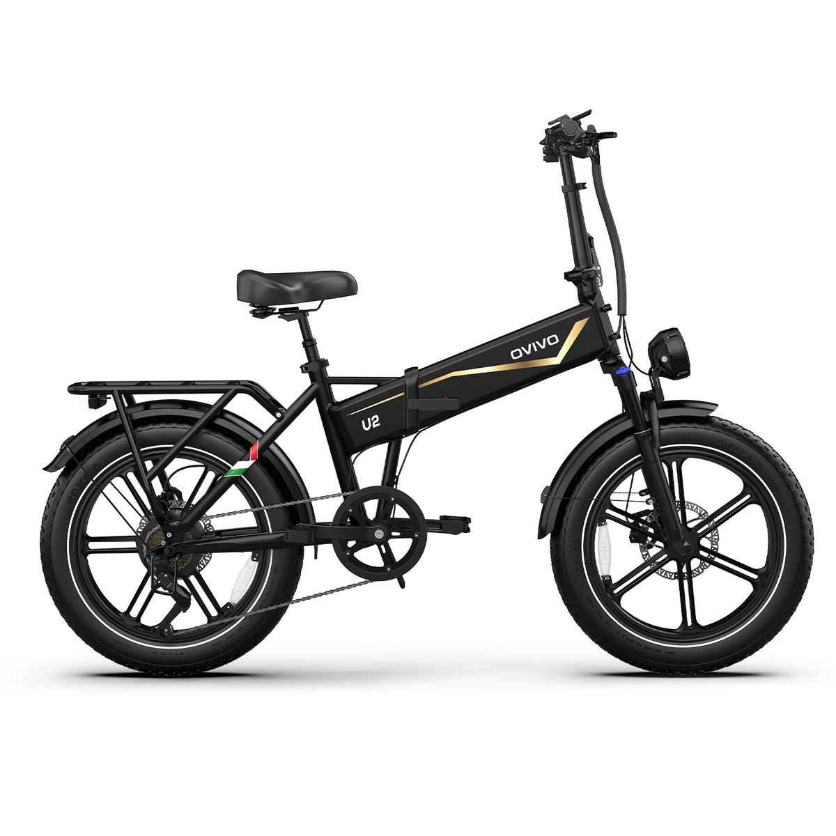 OVIVO V2 2.0 Bici Elettrica Pieghevole Fat 48V 18Ah 120 km