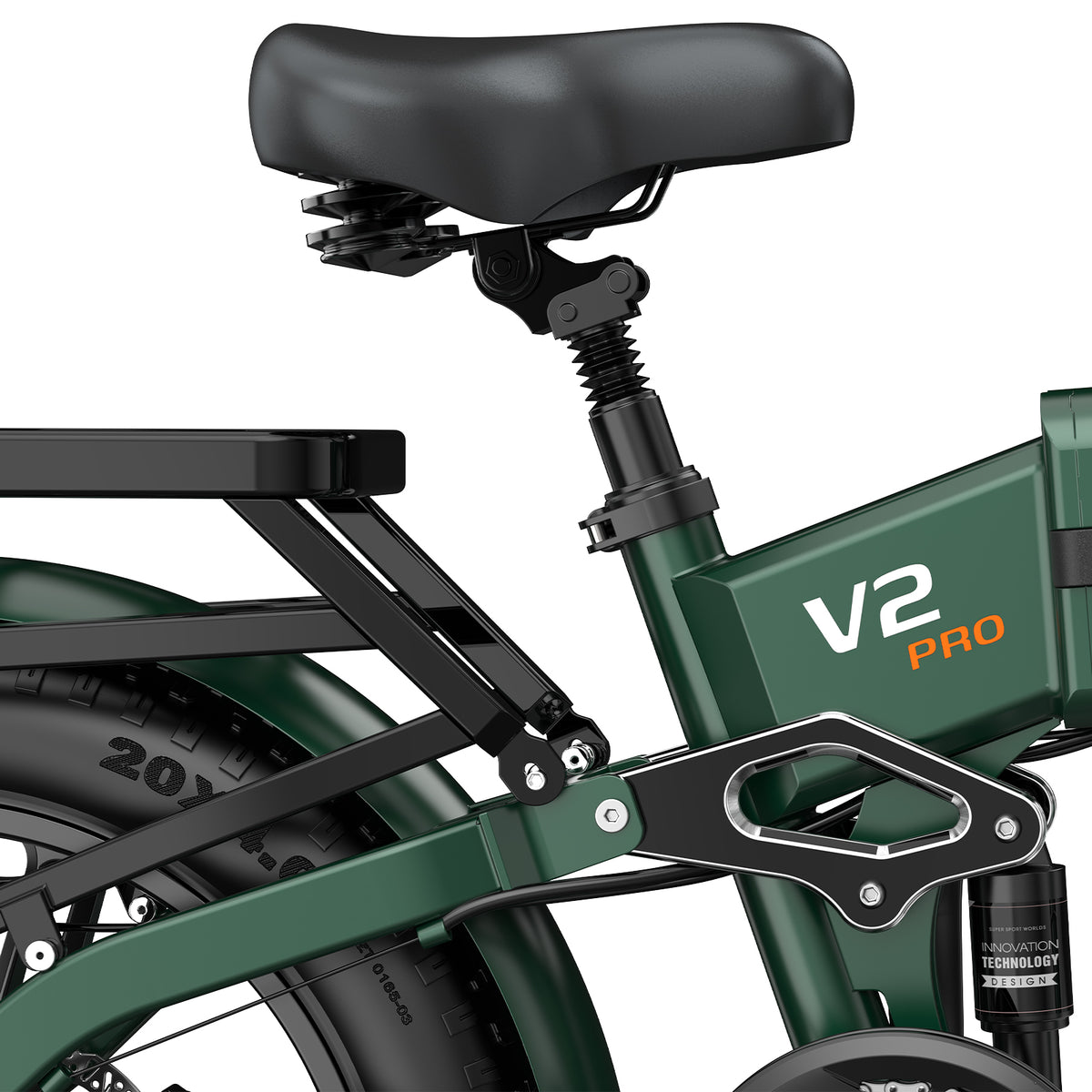 OVIVO V2 PRO 2.0 Bici Elettrica Pieghevole 250W, 130KM di Libertà