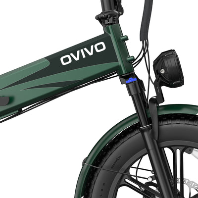 OVIVO V2 PRO 2.0 Bici Elettrica Pieghevole 250W, 130KM di Libertà