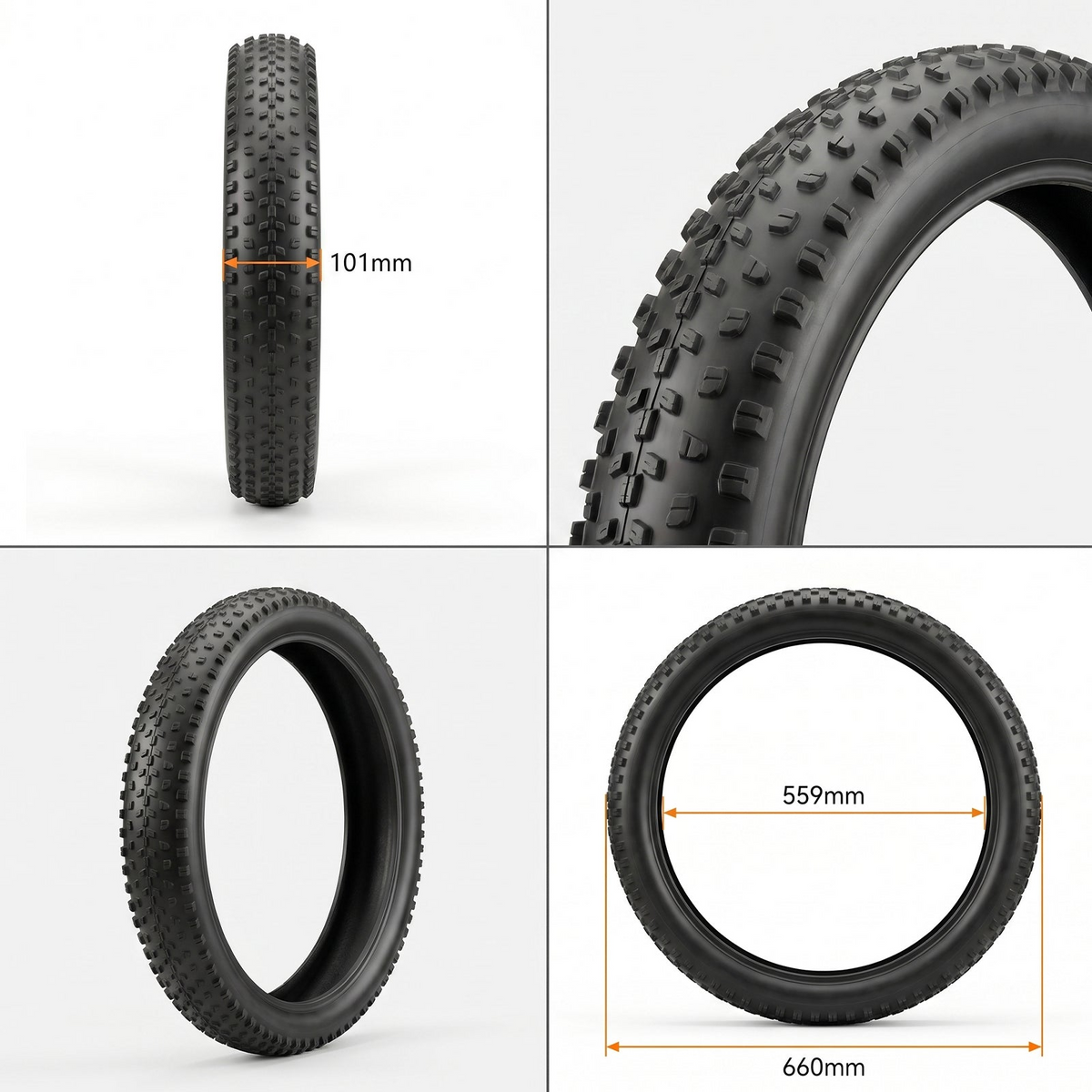 Pneumatico 26x4.0 per fat bike